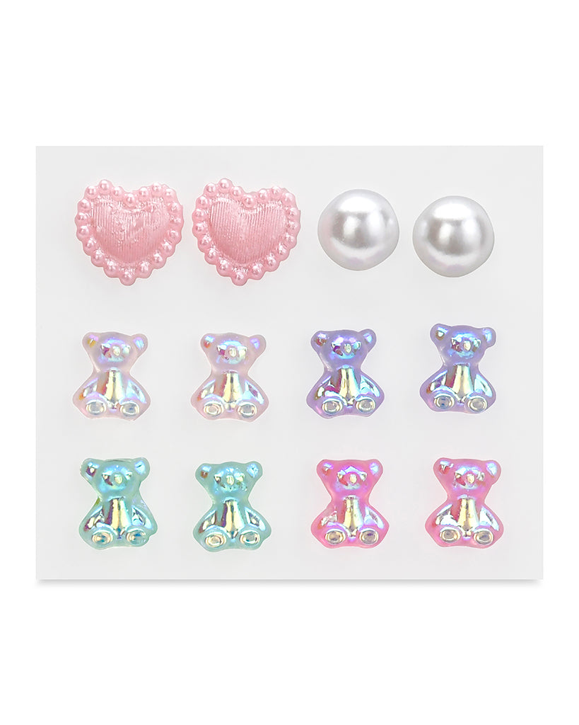 iscream Beary Sweet Stick-on Earrings - 815362