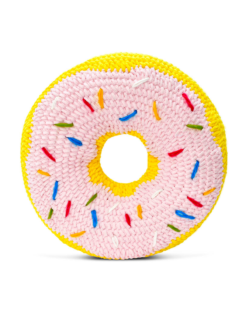 iscream Crochet Donut Pillow - 7804490