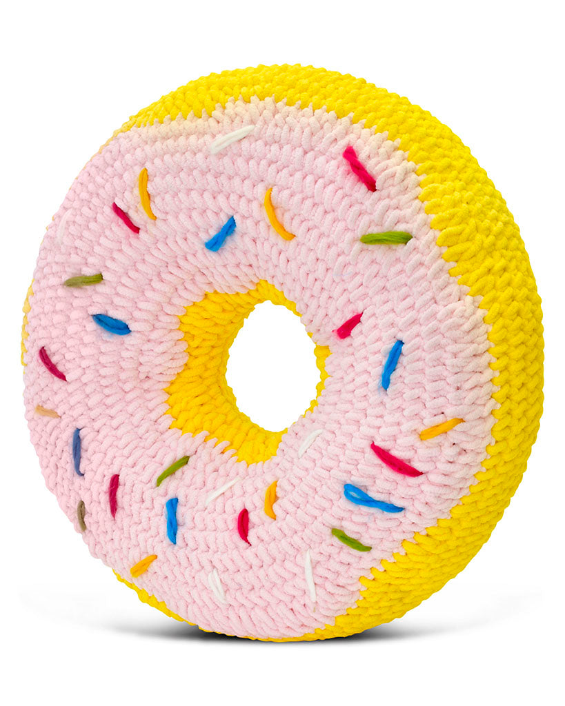 iscream Crochet Donut Pillow - 7804490