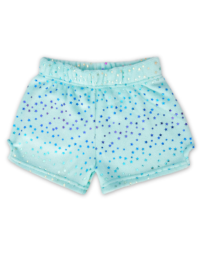 iscream Plush Shorts  - Girls - Blue Foil Stars