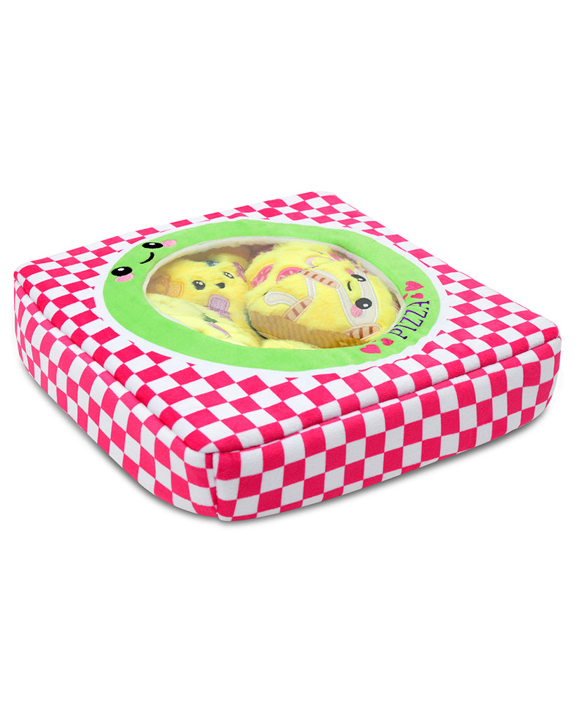 iscream Pizza Pie Packaging Fur and Fleece Pillow - 7804227