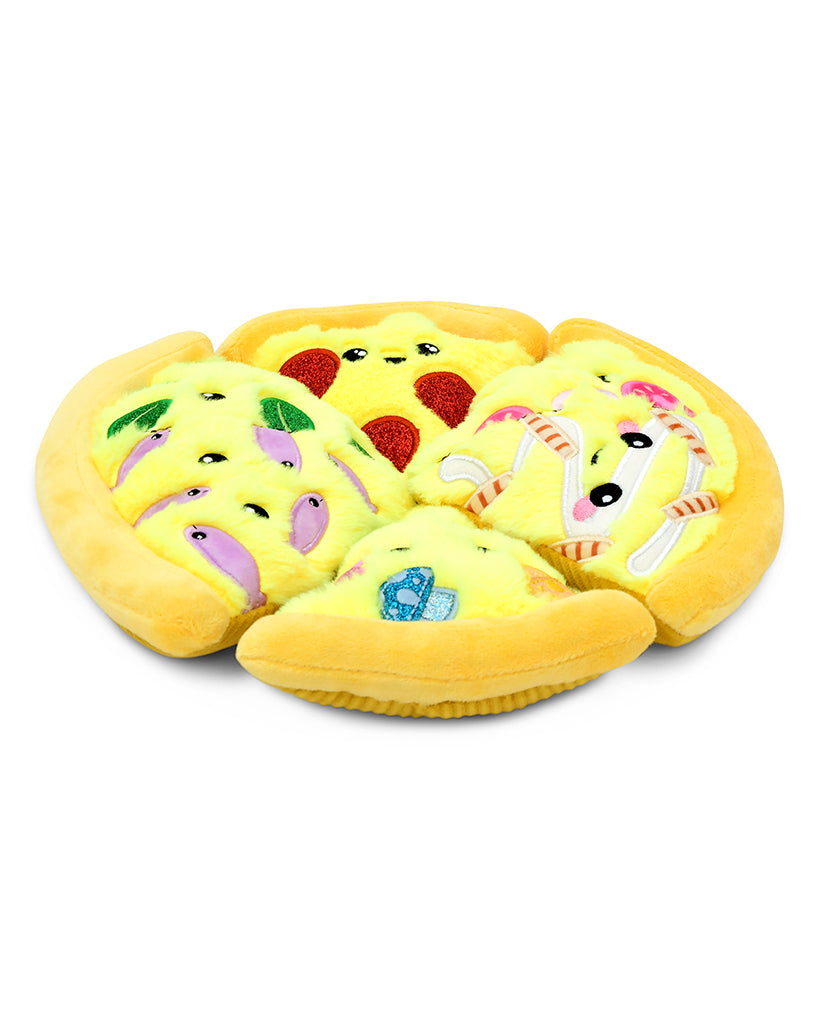 iscream Pizza Pie Packaging Fur and Fleece Pillow - 7804227