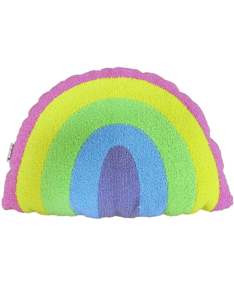 iscream Rainbow Chenille and Fleece Pillow - 7803408