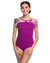 Ainsliewear Natasha Mesh Short Sleeve Leotard - 1006VF Womens - Vivid Floral - Dancewear - Bodysuits & Leotards - Dancewear Centre Canada