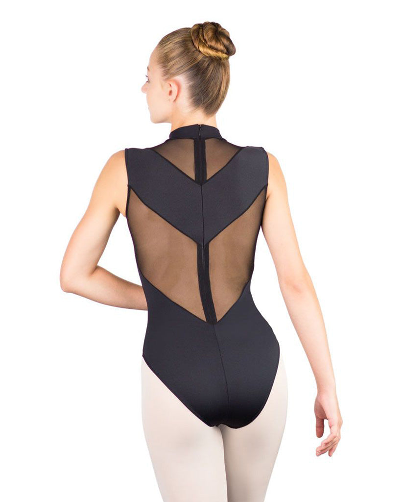 Ballet Rosa Ilaria High Neck Stretch Mesh Inserts Zip Back Sleeveless Leotard - Womens - Dancewear - Bodysuits & Leotards - Dancewear Centre Canada