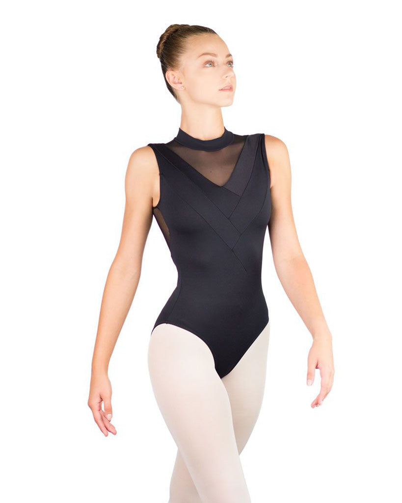 Ballet Rosa Ilaria High Neck Stretch Mesh Inserts Zip Back Sleeveless Leotard - Womens - Dancewear - Bodysuits & Leotards - Dancewear Centre Canada