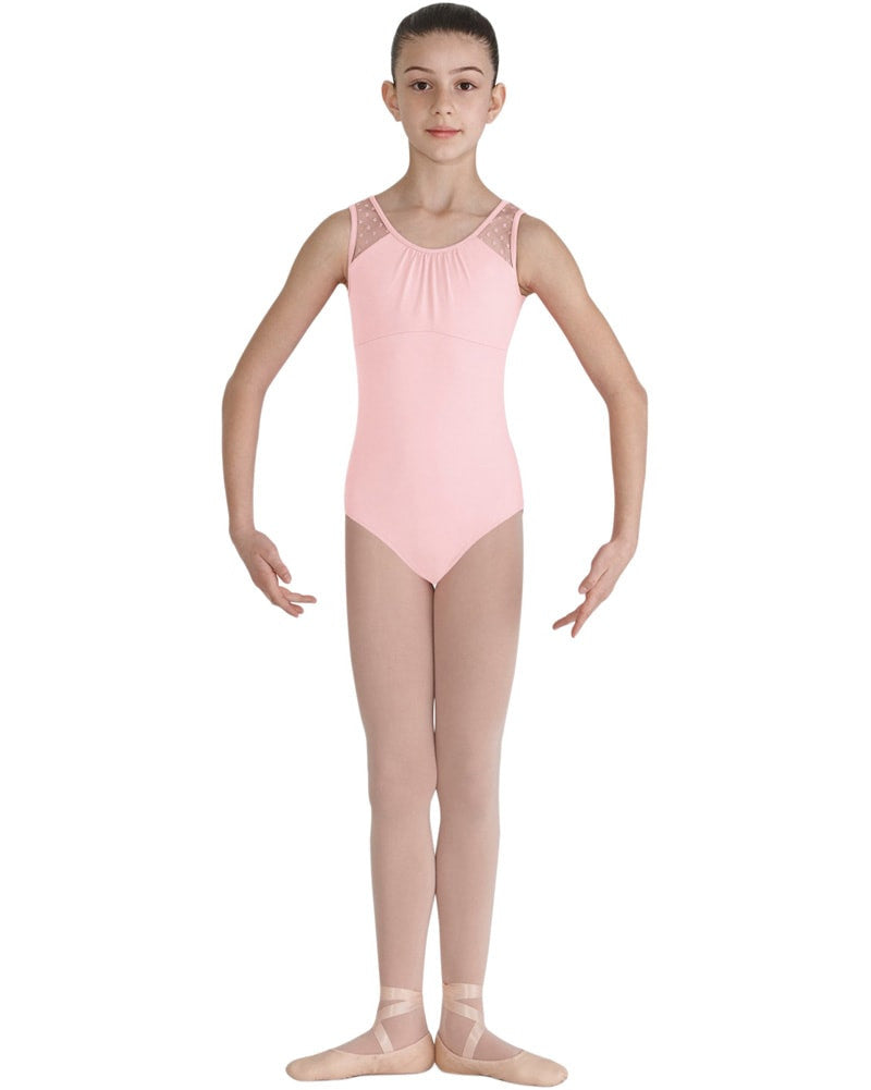 Bloch Miame Heart Mesh Back Tank Leotard - CL7905 Girls - Dancewear - Bodysuits & Leotards - Dancewear Centre Canada