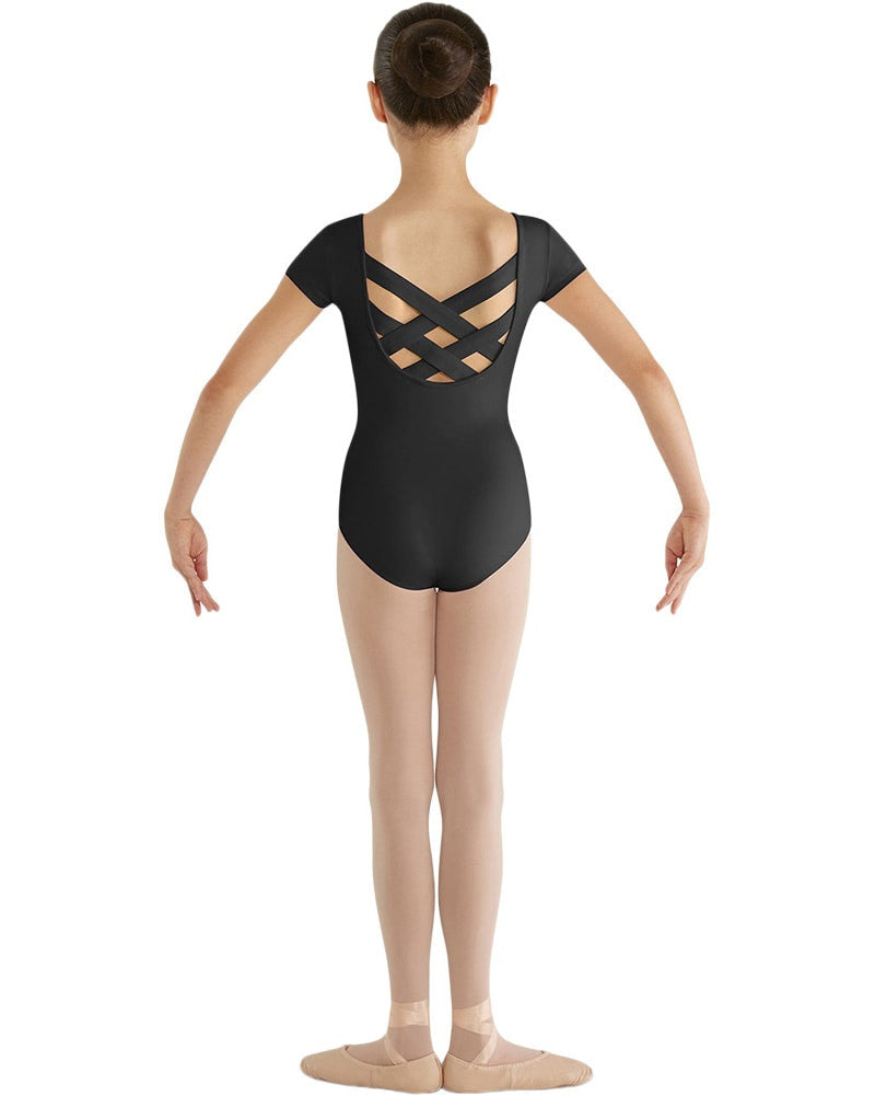 Bloch Lattice X-Back Cap Sleeve Leotard - CL8832T Girls - Dancewear - Bodysuits & Leotards - Dancewear Centre Canada