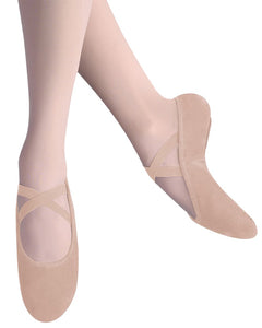 Theatrical Pink Bloch Performa Stretch Canvas Girls Ballet Flat