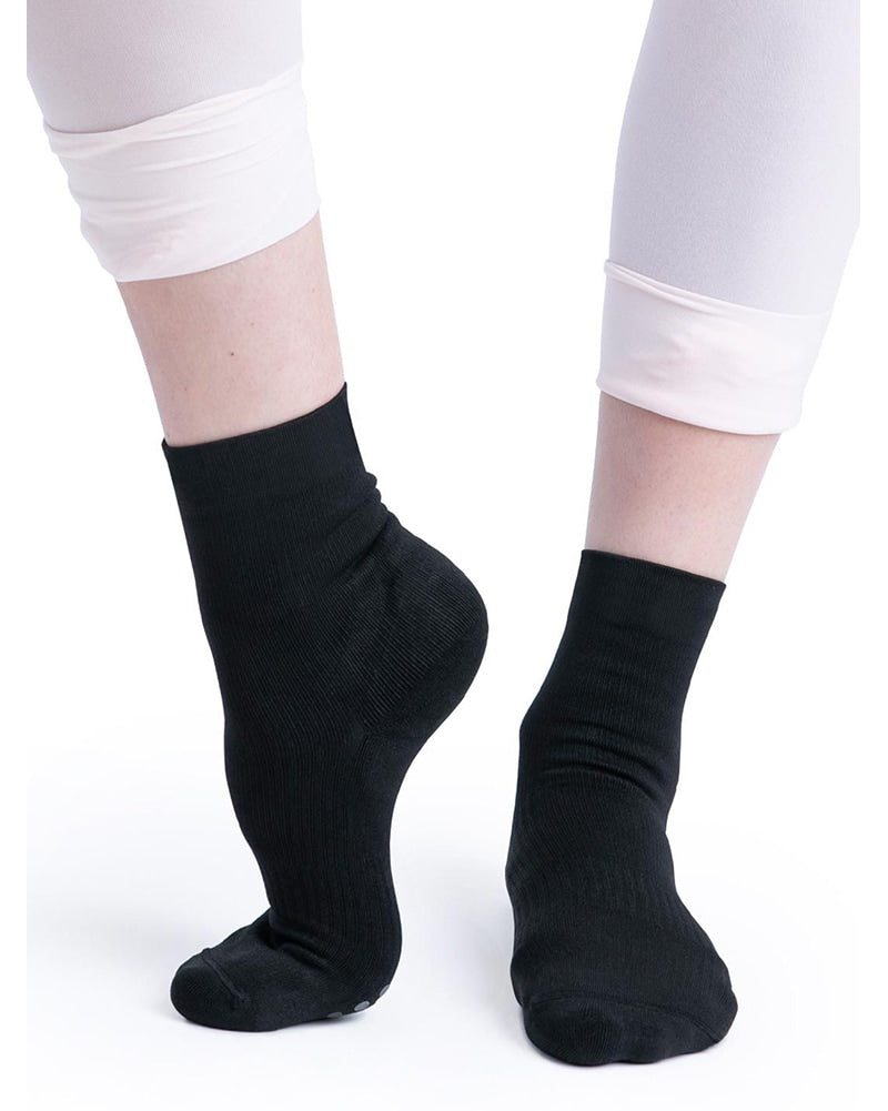 Pointe Studio Union Full Foot Grip Sock - Womens - Black