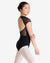 Capezio Mesh Sleeve Raglan Cap Sleeve Leotard - SE1076C Girls - Dancewear - Bodysuits & Leotards - Dancewear Centre Canada