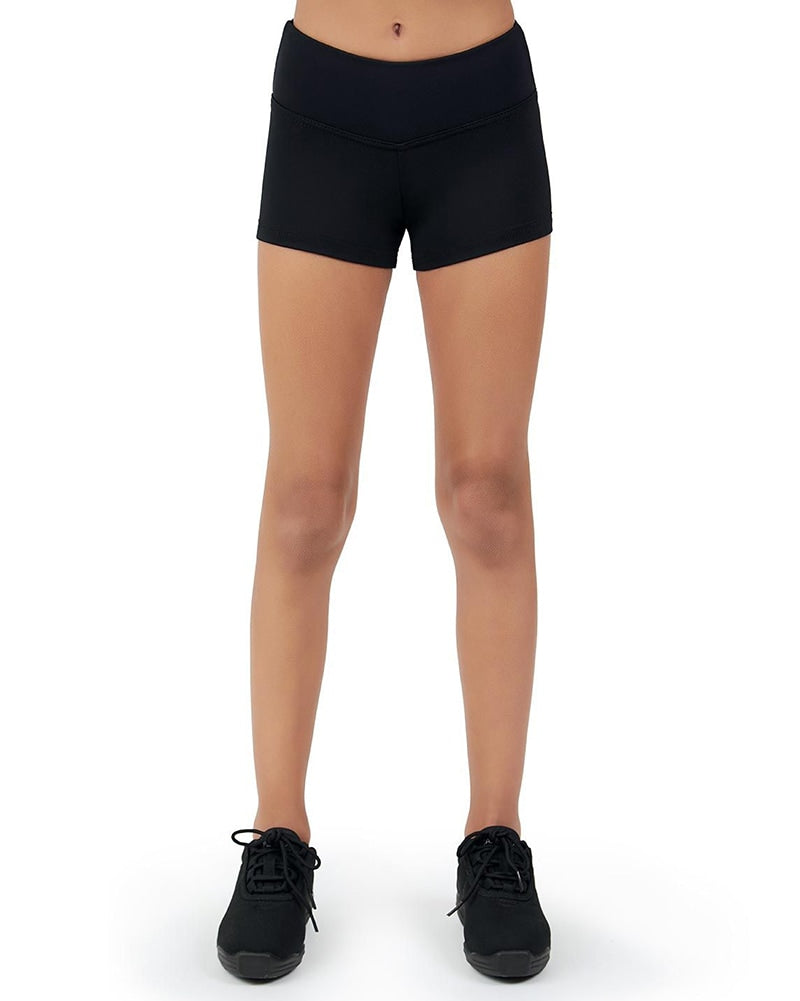 Capezio Team Basic Wide Waistband Gusset Dance Shorts - TB130C Girls - Dancewear - Bottoms - Dancewear Centre Canada