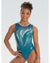 GK Elite Jewelled Gymnastic Tank Leotard - 10529 Womens - Flaming Core Print - Dancewear - Gymnastics - Dancewear Centre Canada