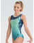 GK Elite Jewelled Gymnastic Tank Leotard - 3824 Womens - Delicate Blue Print - Dancewear - Gymnastics - Dancewear Centre Canada