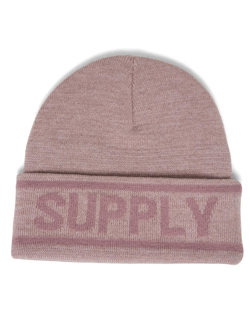 Herschel Supply Co Elmer Herschel Logo Beanie - Heather Ash Rose / Ash Rose