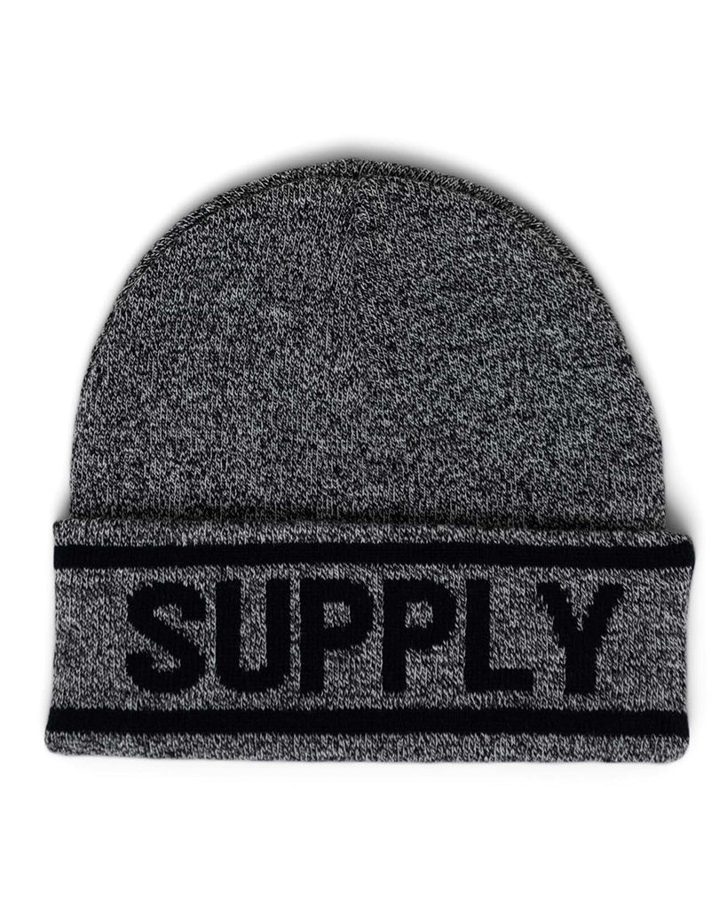 Herschel Supply Co Elmer Herschel Logo Beanie - Heather Black / Black