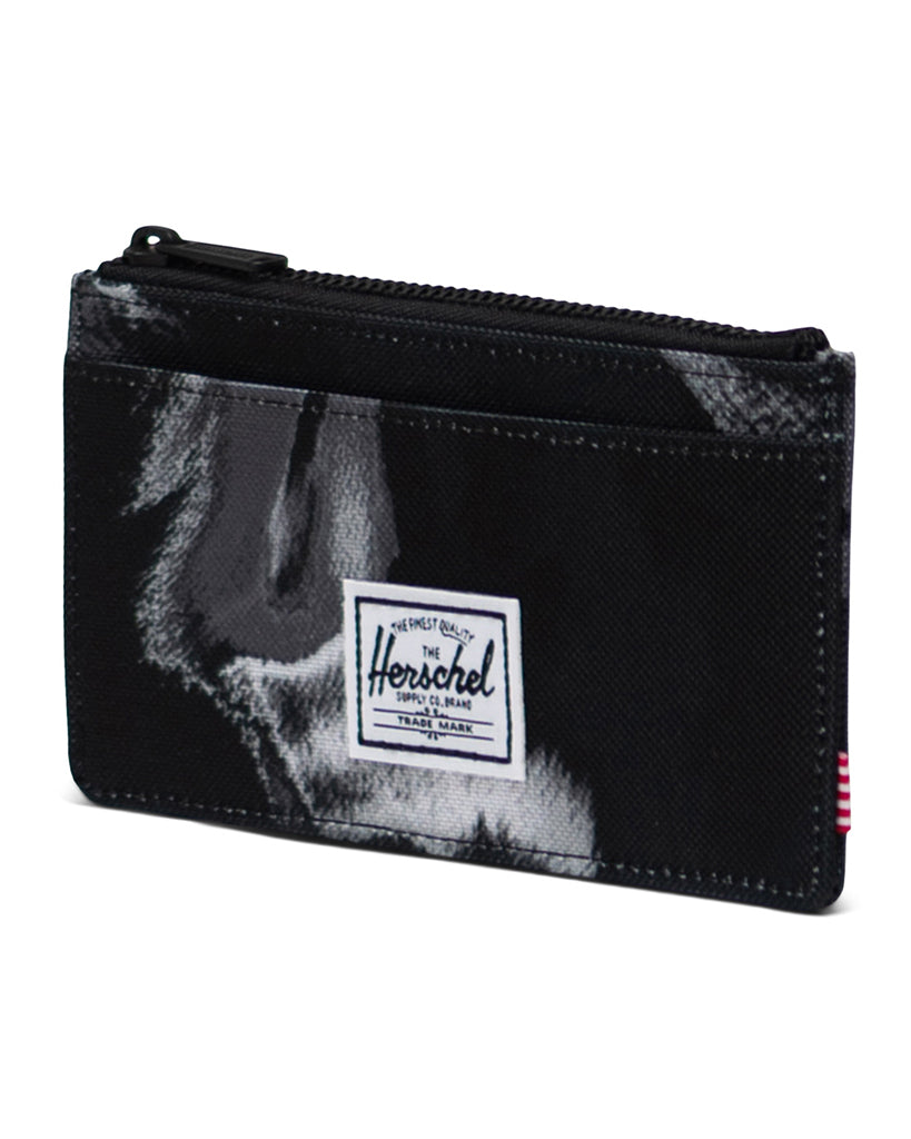 Herschel Supply Co Oscar II RFID Zip Wallet - Dye Wash Black