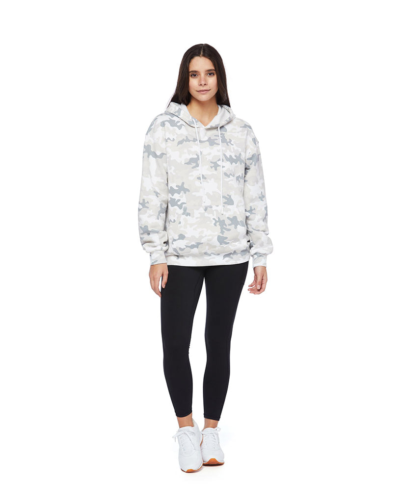 Lazypants Chloe Fleece Hoodie - Womens - White Camo - Activewear - Tops - Dancewear Centre Canada