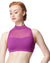 Lulli Dancewear Denize Mesh Mock Neck Bra Crop Top - LUB379 Womens - Dancewear - Tops - Dancewear Centre Canada