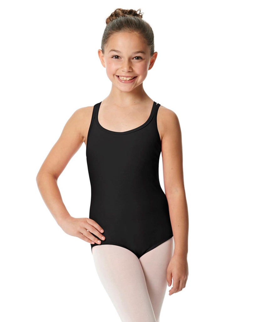 Lulli Dancewear Yvette Double Strap Criss Cross Back Camisole Leotard - LUB206C Girls - Dancewear - Bodysuits & Leotards - Dancewear Centre Canada