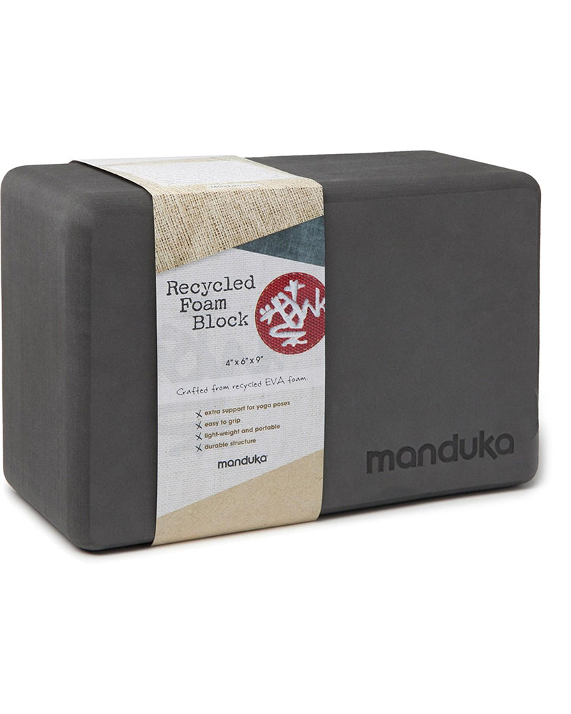 Manduka Recycled Foam Yoga Block, Thunder, Blocks -  Canada