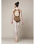 Mirella Flock Mesh Open Back Camisole Leotard - M4031LM Womens - Dancewear - Bodysuits & Leotards - Dancewear Centre Canada