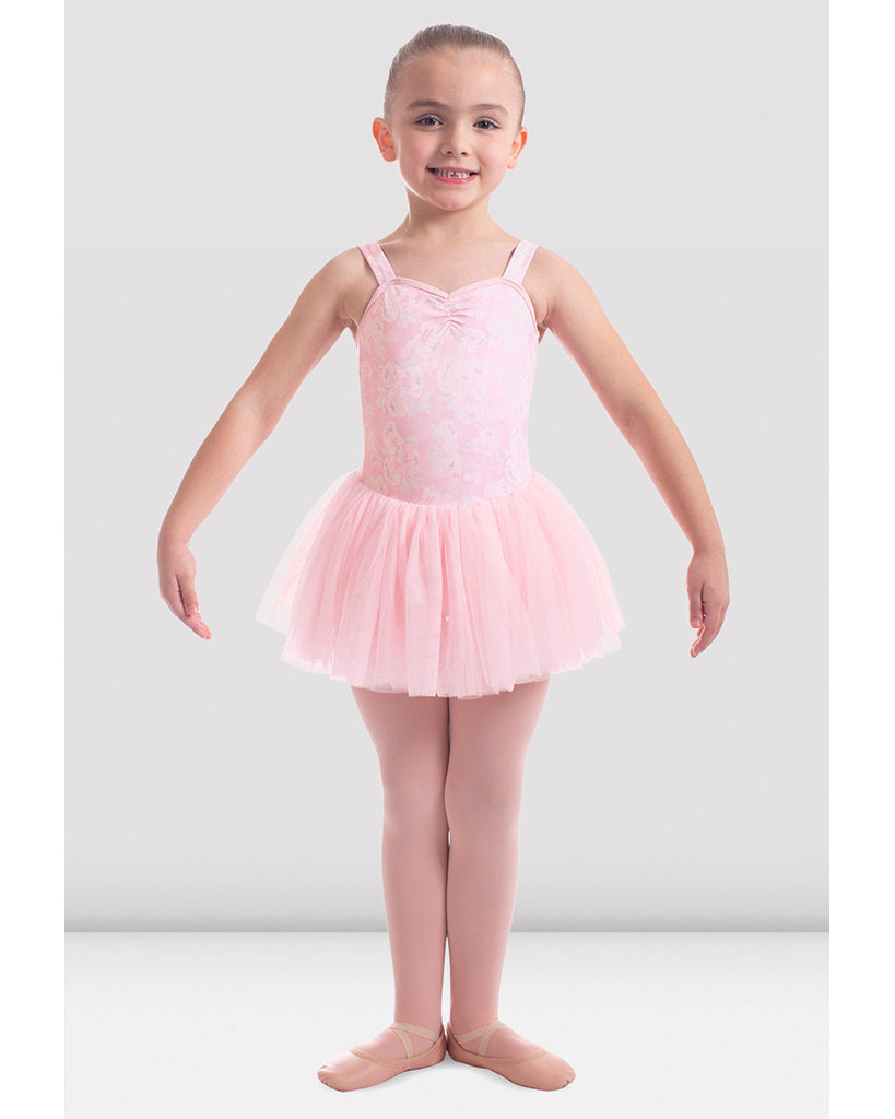 Mirella Soft Floral Printed Gathered Bodice Tank Tutu Ballet Dress - M473C Girls - Dancewear - Dresses - Dancewear Centre Canada