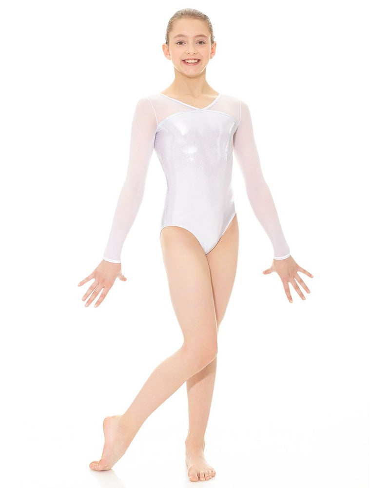 Girl Gymnastics Leotard Sparkling Gymnastics Suit Long Sleeve Dress  Bodysuit 8