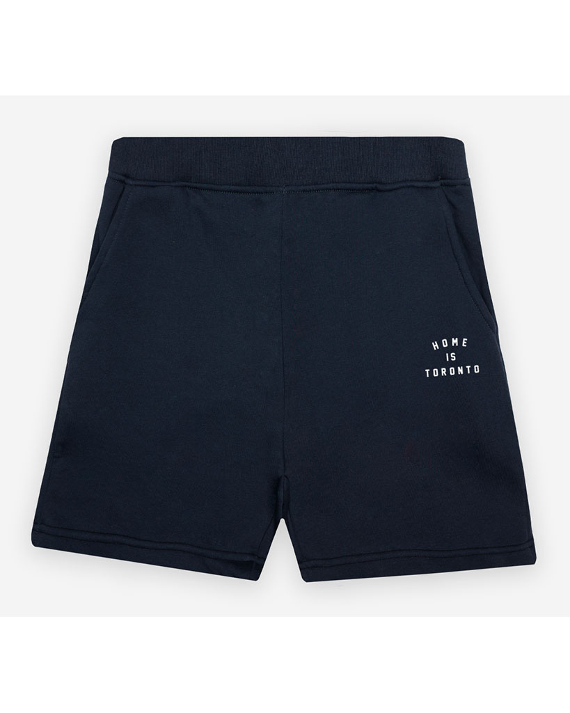 Peace Collective Home is Toronto Crescent Fleece Shorts - Womens - Navy - Activewear - Bottoms - Dancewear Centre Canada