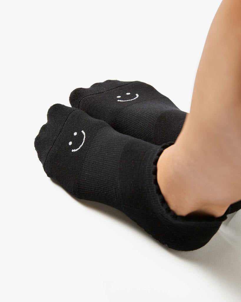 Pointe Studio Karina Grip Strap Sock - Womens - Black