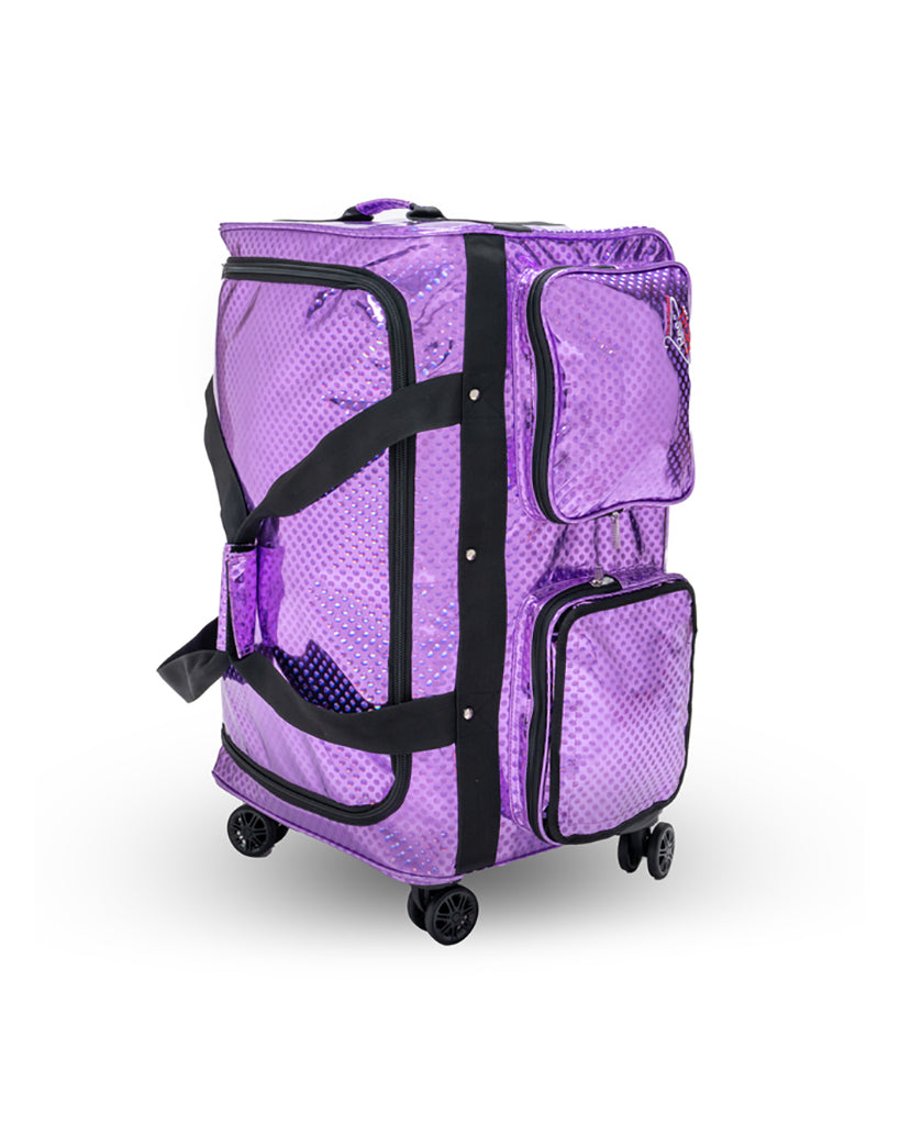 Rolling dance duffle bags with online racks