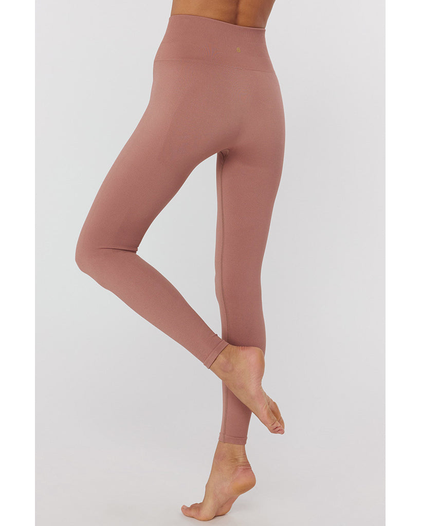 Spiritual Gangster Icon High Waist Legging - SU23677005 - Womens - Cappuccino - Activewear - Bottoms - Dancewear Centre Canada