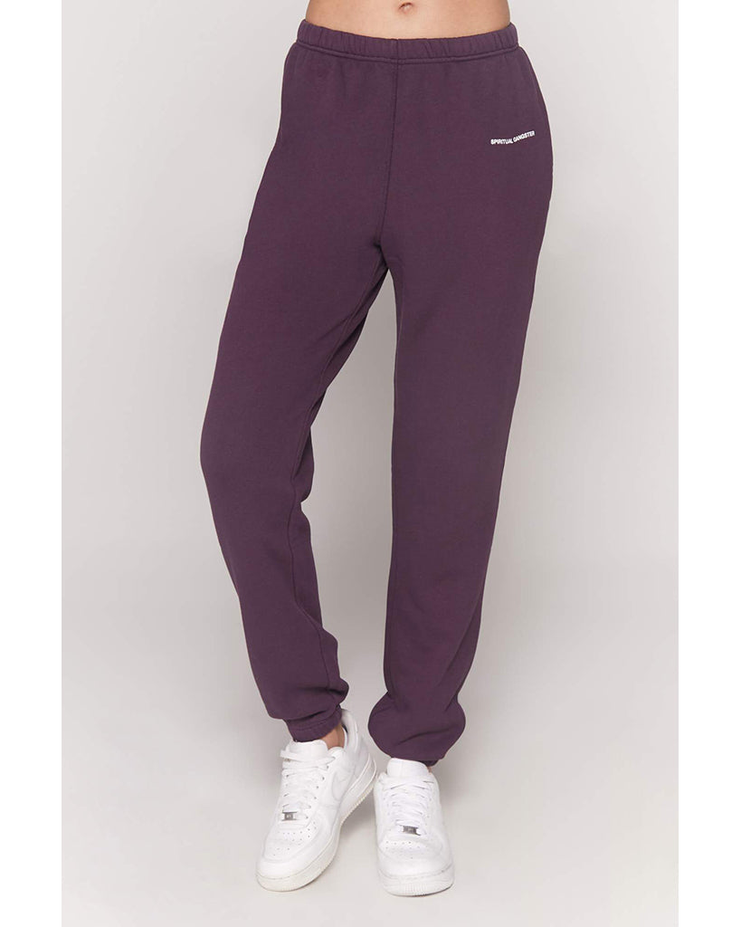 Spiritual Gangster Laguna Sweatpants - FA10409003 - Womens - Blackberry - Activewear - Bottoms - Dancewear Centre Canada