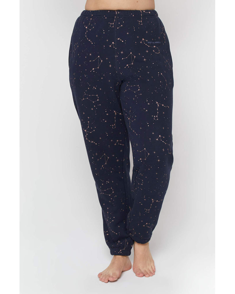 Spiritual Gangster Laguna Sweatpants - Womens - Sapphire Zodiac Shimme ...