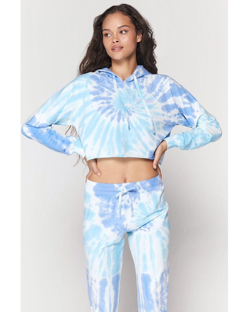 Spiritual Gangster SG Luna Crop Hoodie - SP10417033 - Womens - Aruba Tie Dye - Activewear - Tops - Dancewear Centre Canada