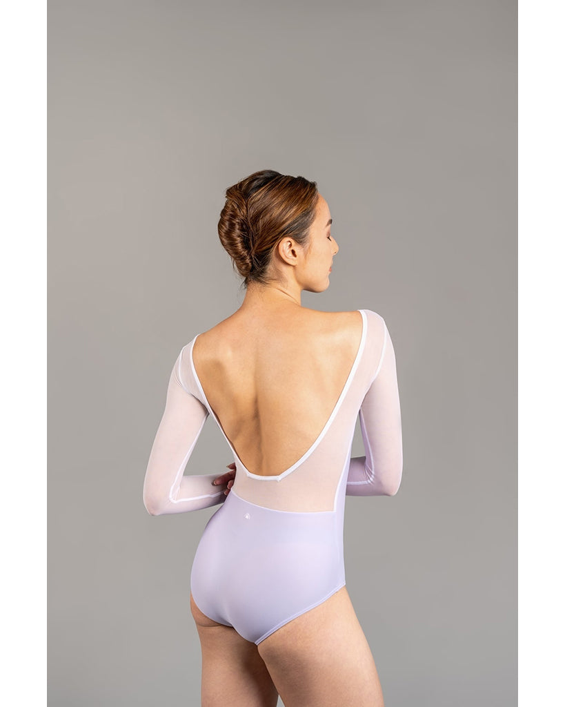 Supertone Duo Collection Margaux Mesh Long Sleeve Leotard - Womens