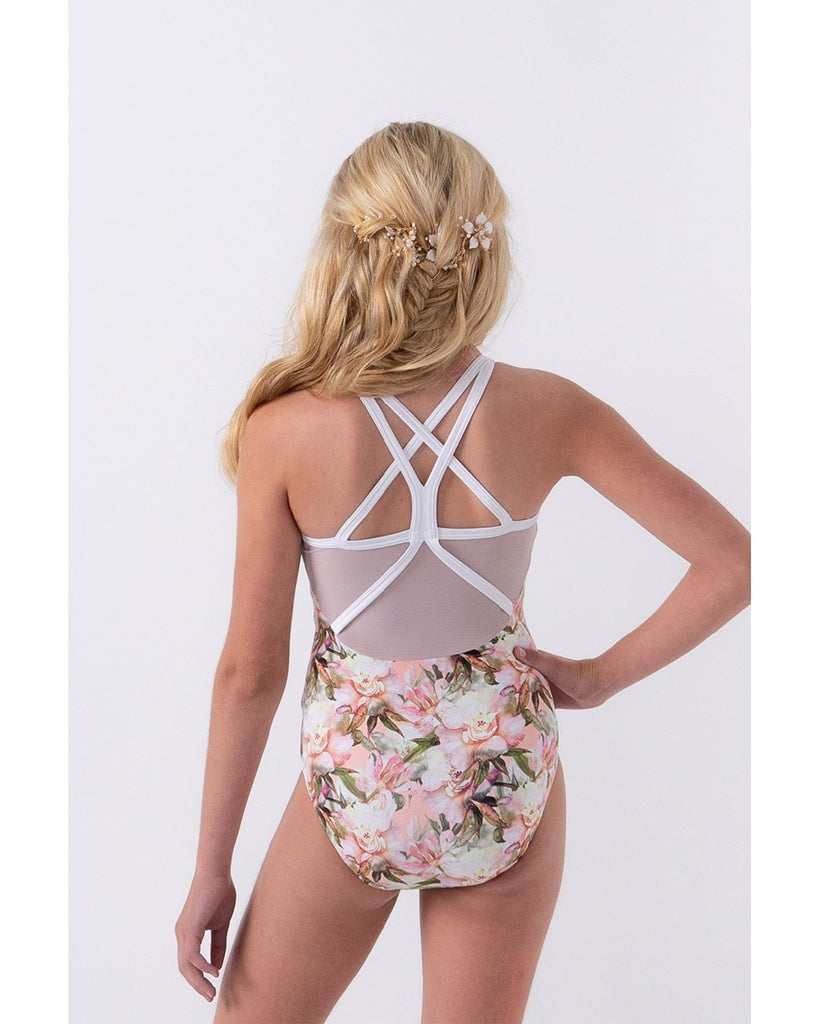 Sylvia P Desert Flower Sleeveless  Leotard - Girls - Dancewear - Bodysuits & Leotards - Dancewear Centre Canada