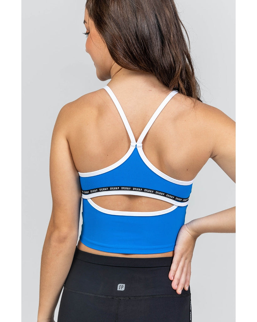 Sylvia P The Original Cropped Singlet - Girls - Atlantic Blue - Dancewear - Tops - Dancewear Centre Canada