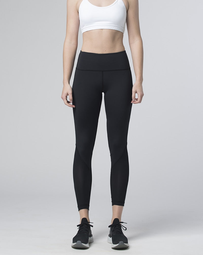 Tonic Active Paris Mesh Panel Capri Leggings - Womens - Black - Activewear - Bottoms - Dancewear Centre Canada