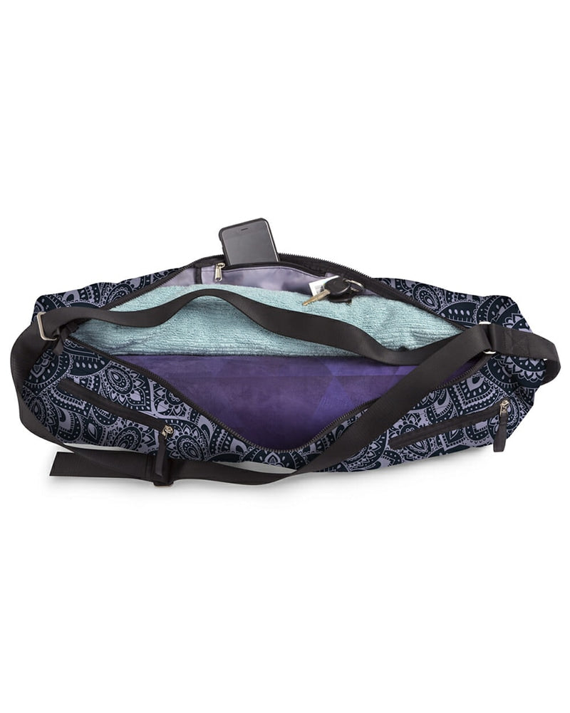 Yoga Design Lab Yoga Mat Bag - Mandala Charcoal Print - Dancewear Centre