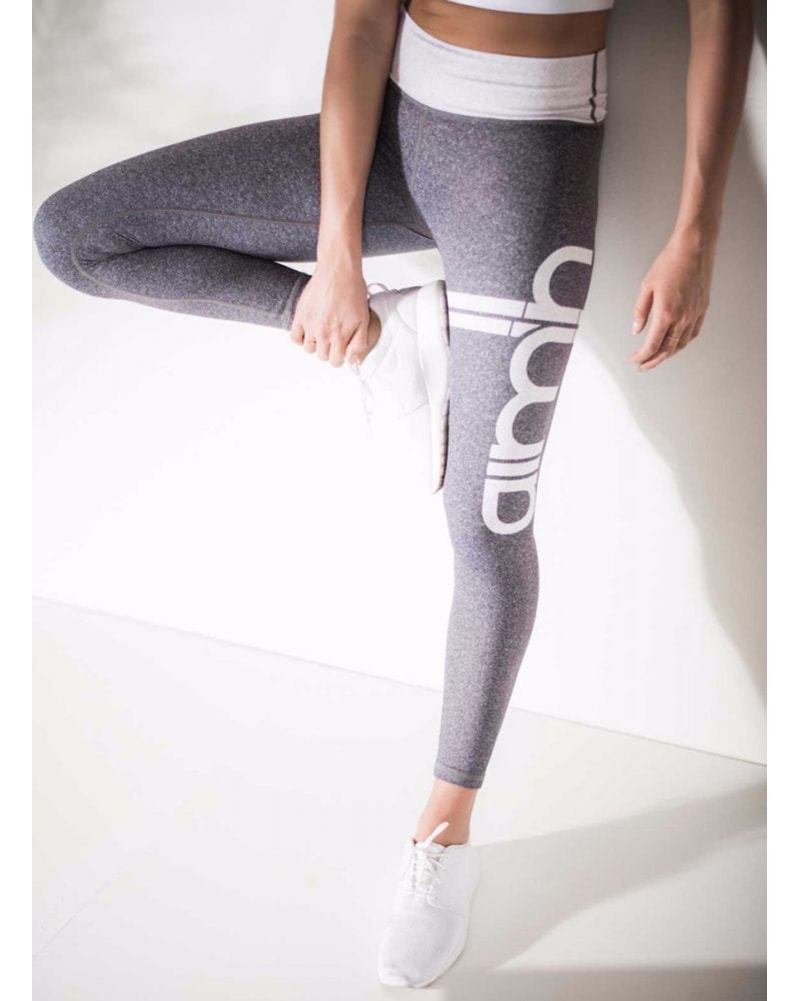 aimn Signature Legging Grey - Centre Dancewear Womens - - Melange