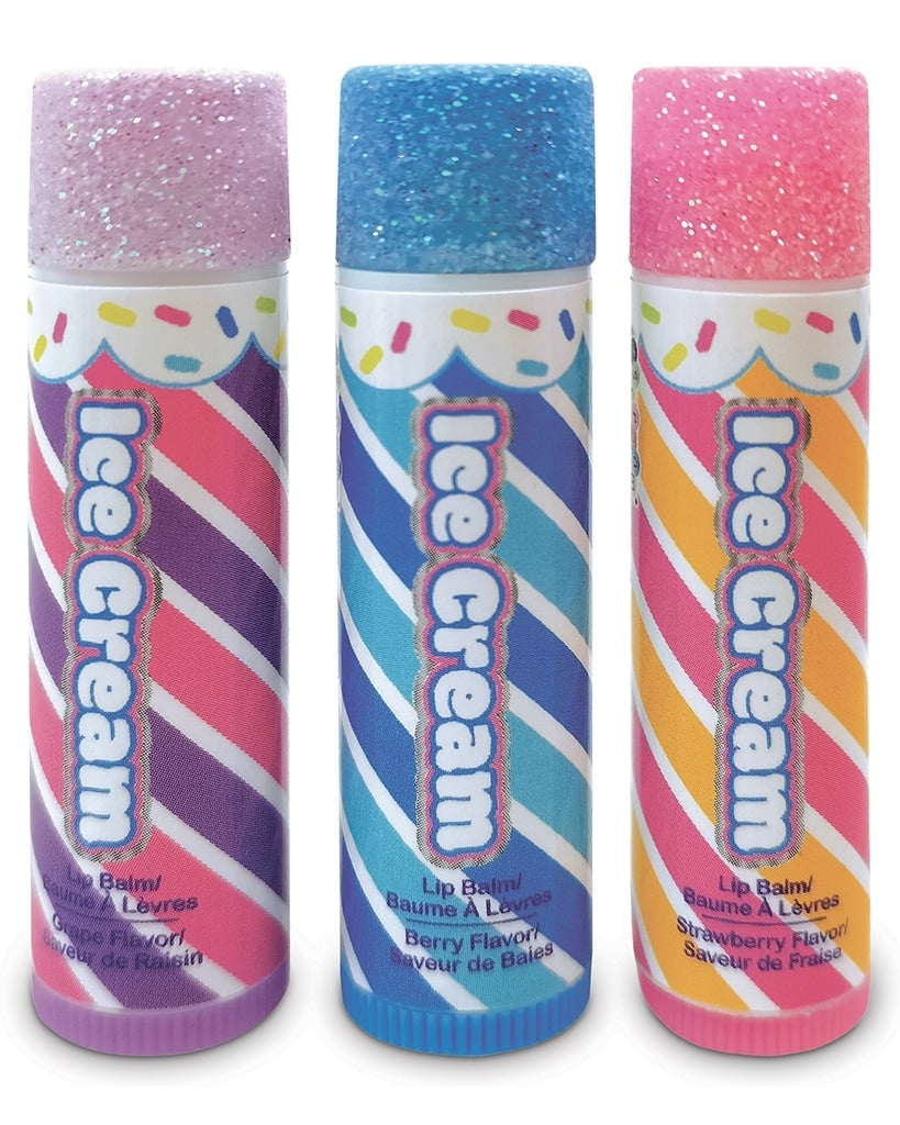 iscream Ice Cream Truck Lip Balm and Gloss Set - 815057 - Grape/Berry/Strawberry - Accessories - Makeup - Dancewear Centre Canada