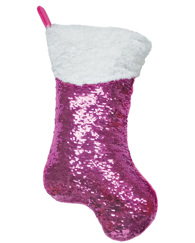 iscream Mini Pink Stocking Reversible Sequin Pillow - 780933 - Accessories - Dance Gifts - Dancewear Centre Canada