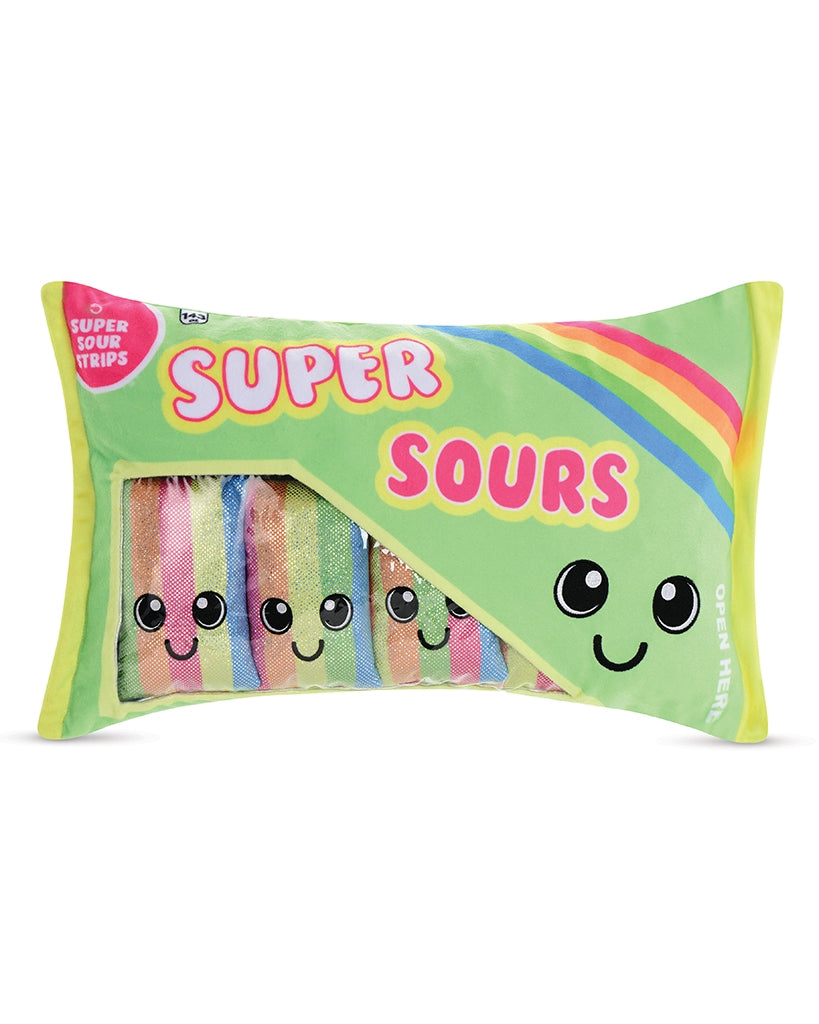 iscream Super Sours Fleece Strawberry Scented Plush Pillow - 7802087