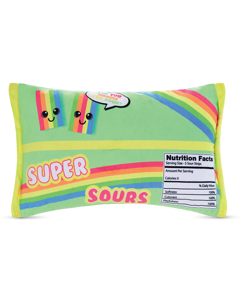 iscream Super Sours Fleece Strawberry Scented Plush Pillow - 7802087